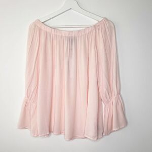 SANCTUARY Pink Off The Shoulder Blouse 